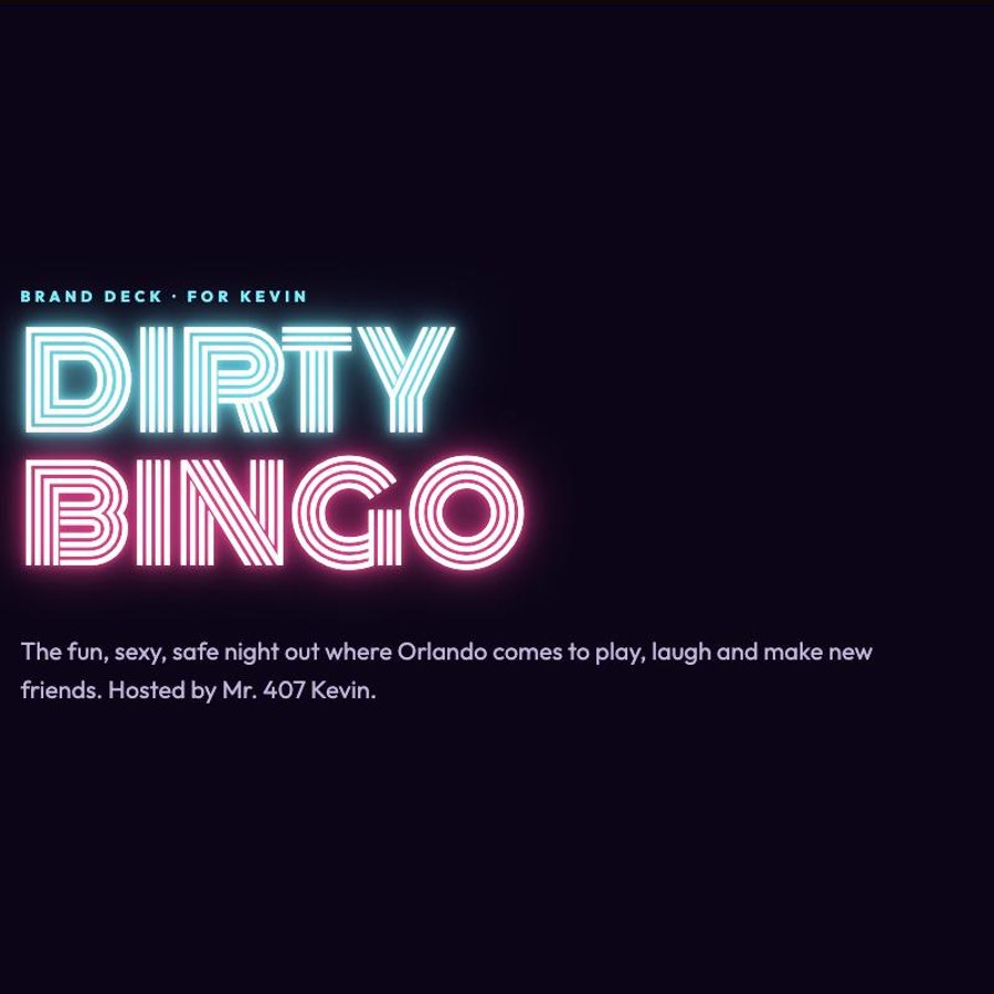 Dirty Bingo brand deck